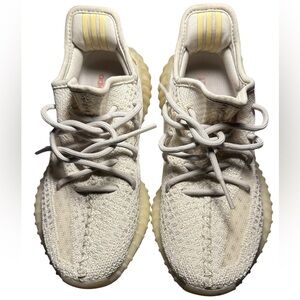 Adidas Yeezy Boost White and buttery yellow sneakers .Size 7